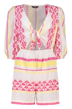 Alexa Pink & Yellow Playsuit