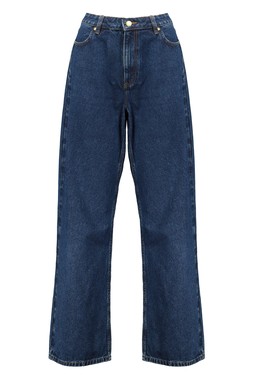 Navy Wide Leg Indigo Jean