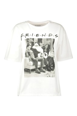 Xmas Cream Friends Tee