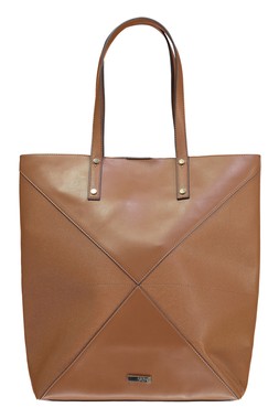 Brown Unlined Tote Bag