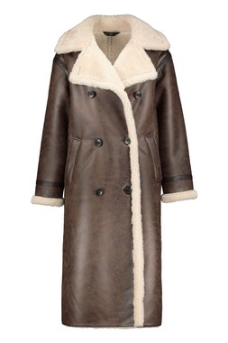 Shearling Long Aviator Coat £69.50- embargoed until 27th October 2025