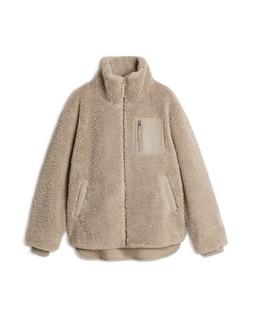 Neutral Borg Zip Thru Jacket