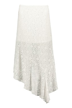 Cream Lace ASYM Skirt