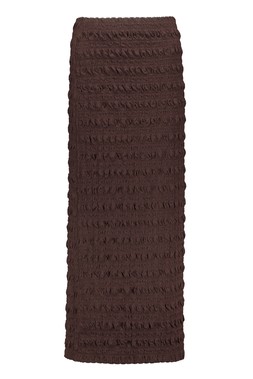 Cream Bubble Textured Co Ord Skirt