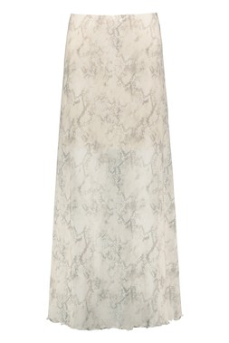 Neutral Animal Snake Print Co Ord Skirt
