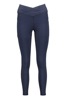 Navy Ribbed Legging