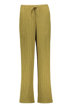 Olive Crinkle Trouser