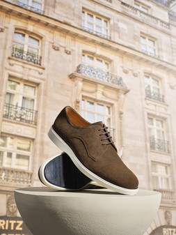 Dune London Bridgewater 109 GBP brown suede www.dunelondon.com