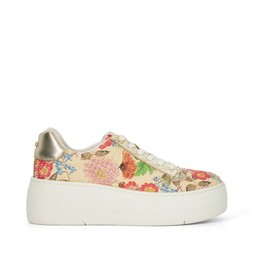 Dune London Episode 99 GBP floral printed raffia www.dunelondon.com