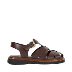Dune London Lisherman 89 GBP red brown leather www.dunelondon.com