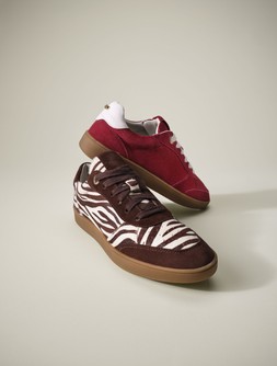 Dune London SS25 Stills Electrolite 89 GBP zebra pony, burgundy www.dunelondon.com