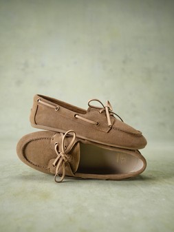 Dune London SS25 Stills Gala 99 GBP tan suede www.dunelondon.com