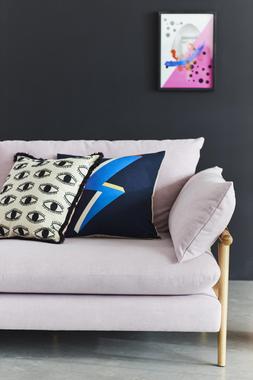 DFS French Connection Hoxton three-seater sofa in rose