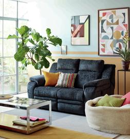 Barrett two seater power recliner sofa in charcoal