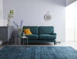 DFS So Simple Viv three-seater sofa in Simply Wool Look in Peacock Teal
