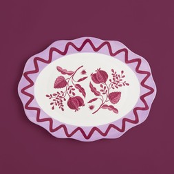 30968492 Enchanted Garden Serving Platter - Lilac & Pomegranate £25