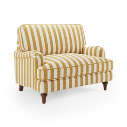 30970526 Beatrice II Striped Boucle Snuggle Chair £399