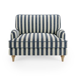 30970546 Beatrice II Striped Boucle Snuggle Chair £399