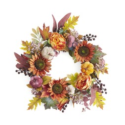 30972198 Artificial Pumpkin Sunflower WreathArtificial Pumpkin Sunflower Wreath £30