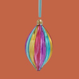 30979288 Sophie Robinson Glass Prism Stripe Bauble £4