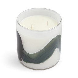 Autumn XL Swirl candle green £22