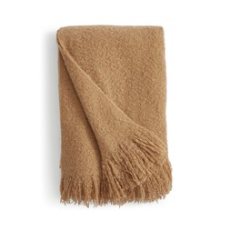 Brushed Boucle Throw 130x180 Camel £15 (30927201)