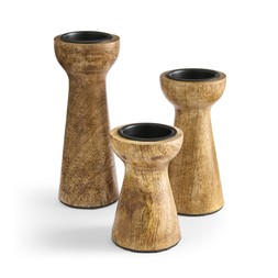 mango wood candle holders £15 (30924473)