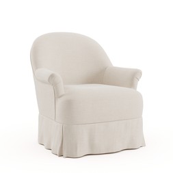 Petit Skirt Armchair Faux Linen Natural​ £199 (31005861)