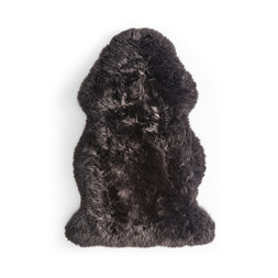 Single Pelt Sheepskin Rug Dark Brown £35