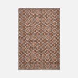 Welsh Blanket Effect Throw 130x180 Blue 1