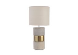 Concrete and Gold Table Lamp, &pound;69