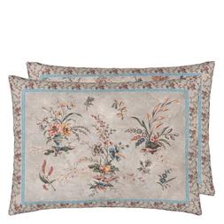 VINTAGE FLORAL LINEN CUSHION CCJD5083