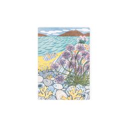 A6 lined Pebble Shore Notebook by artist Angie Lewin