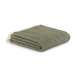 50082512 £50 NT Fishbone Olive Cream Throw