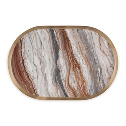 50082792 £18 Metal Marble Effect Tray