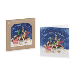 50082814 £5 National Trust Christmas Quackers Christmas Cards, Pack of 10