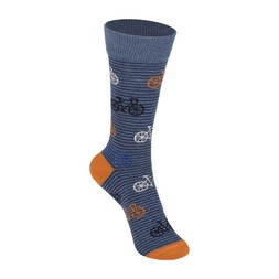 50082861 £8 Blue Bicycles Organic Cotton Socks