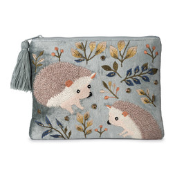 50082872 £15 Embroidered Hedgehogs Purse