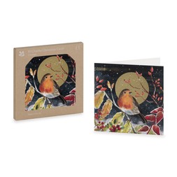 50082877 £5 National Trust Winter Robin Christmas Cards, Pack of 10