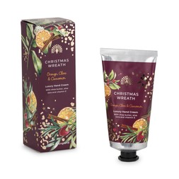 50083217 £10 Christmas Wreath Hand Cream 75ml