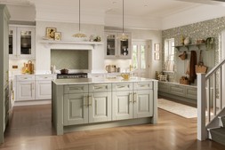 National Trust Dysart Kitchen in Sage & Chalk Main Shot- Kitchens start at £9,500