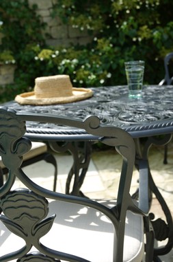 Oxleys National Trust Octavia Armchair Back Anthracite