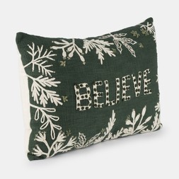 Believe Embroidered Cushion_gbp_25