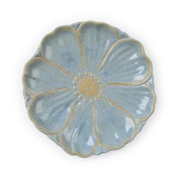 Blue Flower Stoneware Plate_gbp_8