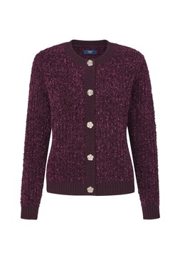 Boucle Cardigan Mulberry £45 (Available from August)