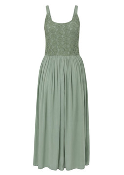 Crochet Detail Maxi Dress Dusky Mint £45- Available from 7th May