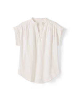DC NOTCH NECK TOP WHITE £30
