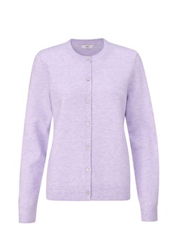 Fine Knit Crew Neck Cardigan in Violet £35 (Available from August)
