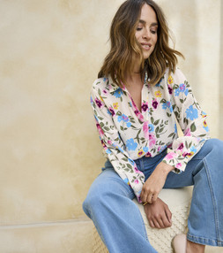 Longline Popover Blouse floral £34 (AB12723)