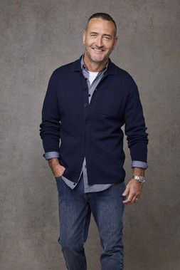 Signature Long Sleeve Stretch Poplin Shirt Navy £34, Signature Milano Knitted Overshirt Navy £45, & Signature Ultimate 4-Way Stretch Straight Fit Jeans Indigo £40- EMBARGOED UNTIL 20TH AUGUST 2026